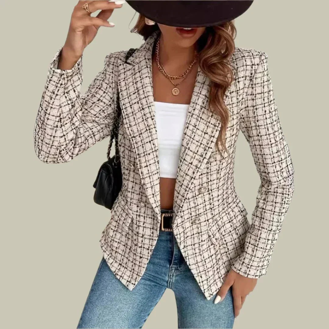 Eleganter Tweed-Blazer für zeitlose Eleganz und vielseitige Outfits
