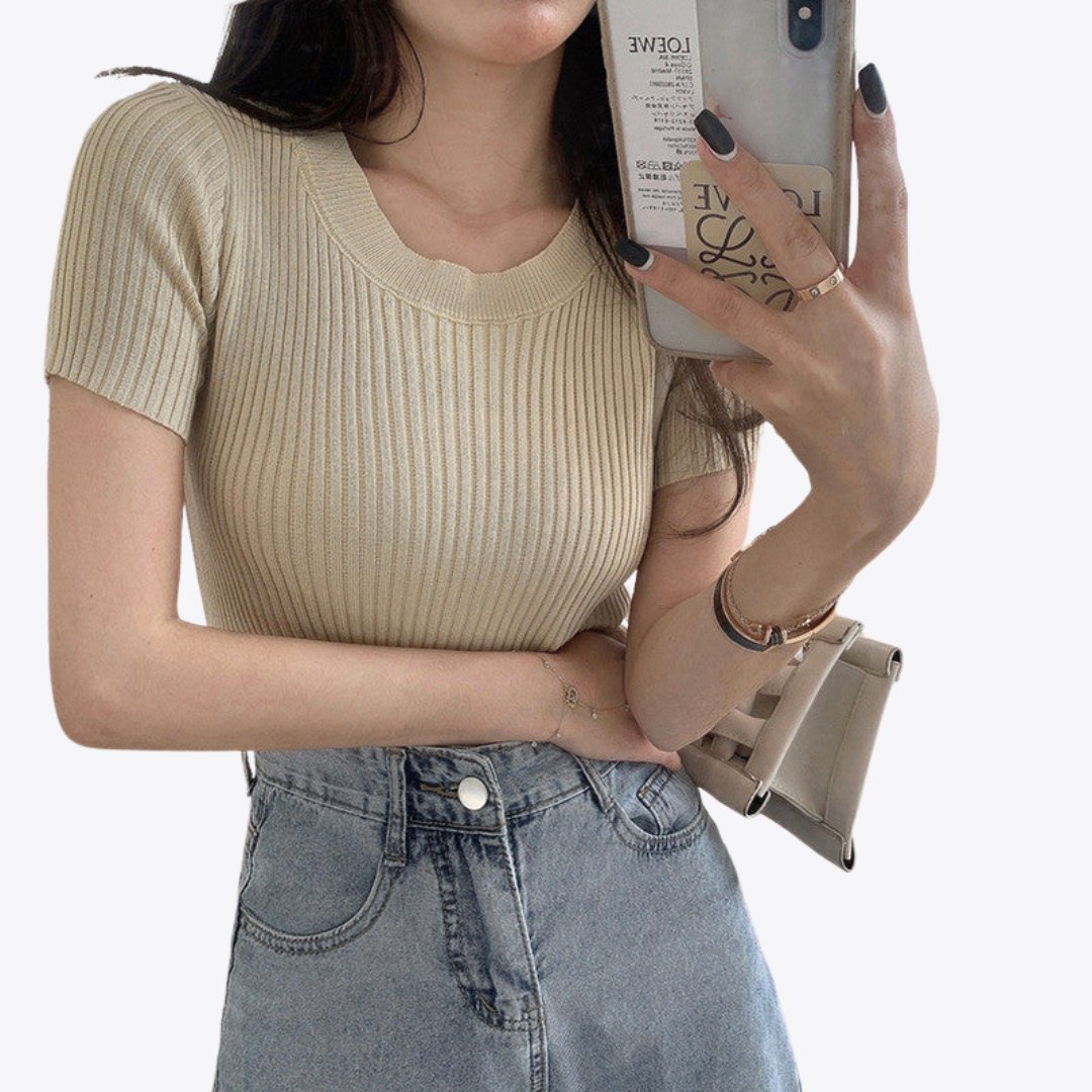 Gemütliches Strickoberteil für mühelosen Stil und Komfort