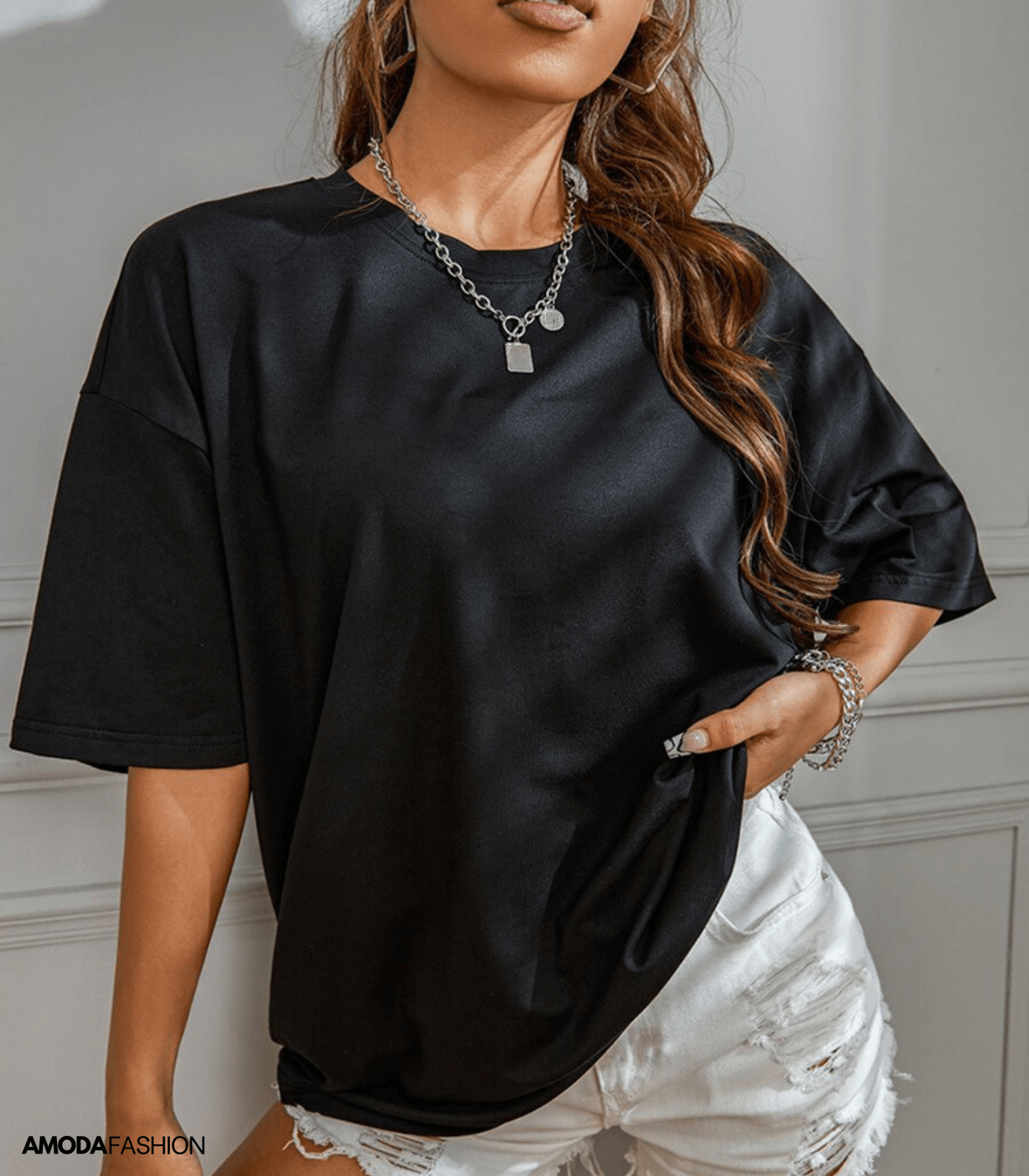 Damen-T-Shirt – Leichtes Material – Vielseitiger Stil – Atmungsaktiver Tragekomfort