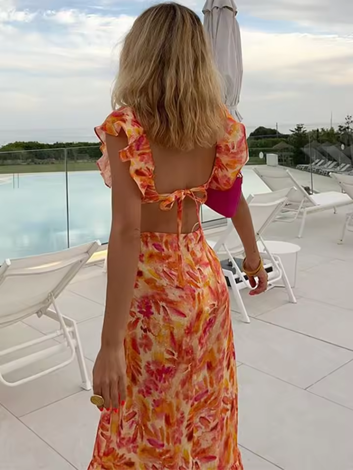 Maxikleid mit Rüschen – Femininer & Luftiger Look für den Sommer