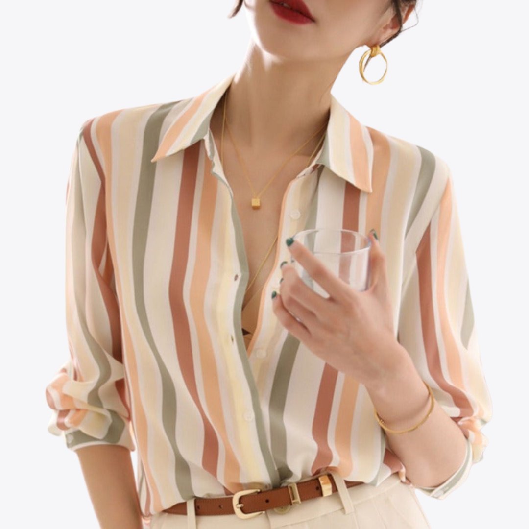Stylisches gestreiftes Shirt-Oberteil für den Alltag